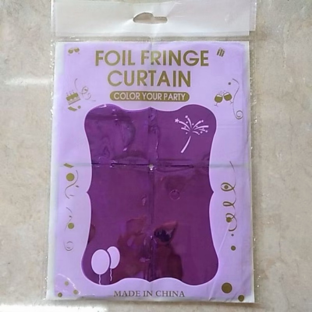 Tirai Foil Square / Tirai Kotak /Dekorasi Dinding /Curtain / Backdrop / Tirai