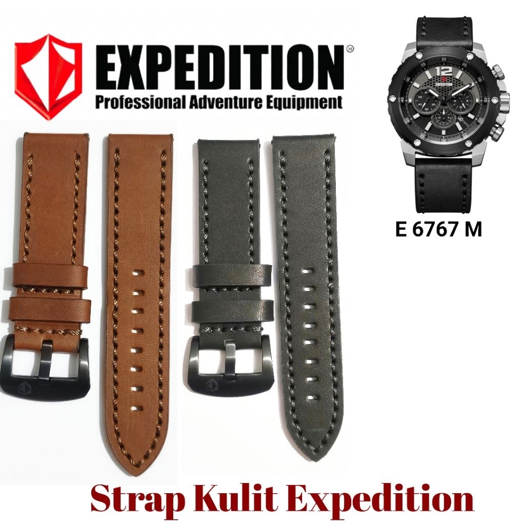 Strap Kulit Jam Tangan Expedition E 6767 M