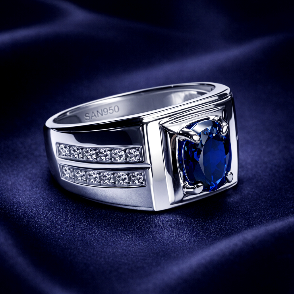 Cincin Ikat Batu Akik Permata Custom Handmade EB22 - Perak 950 Premium | Ring Kosongan