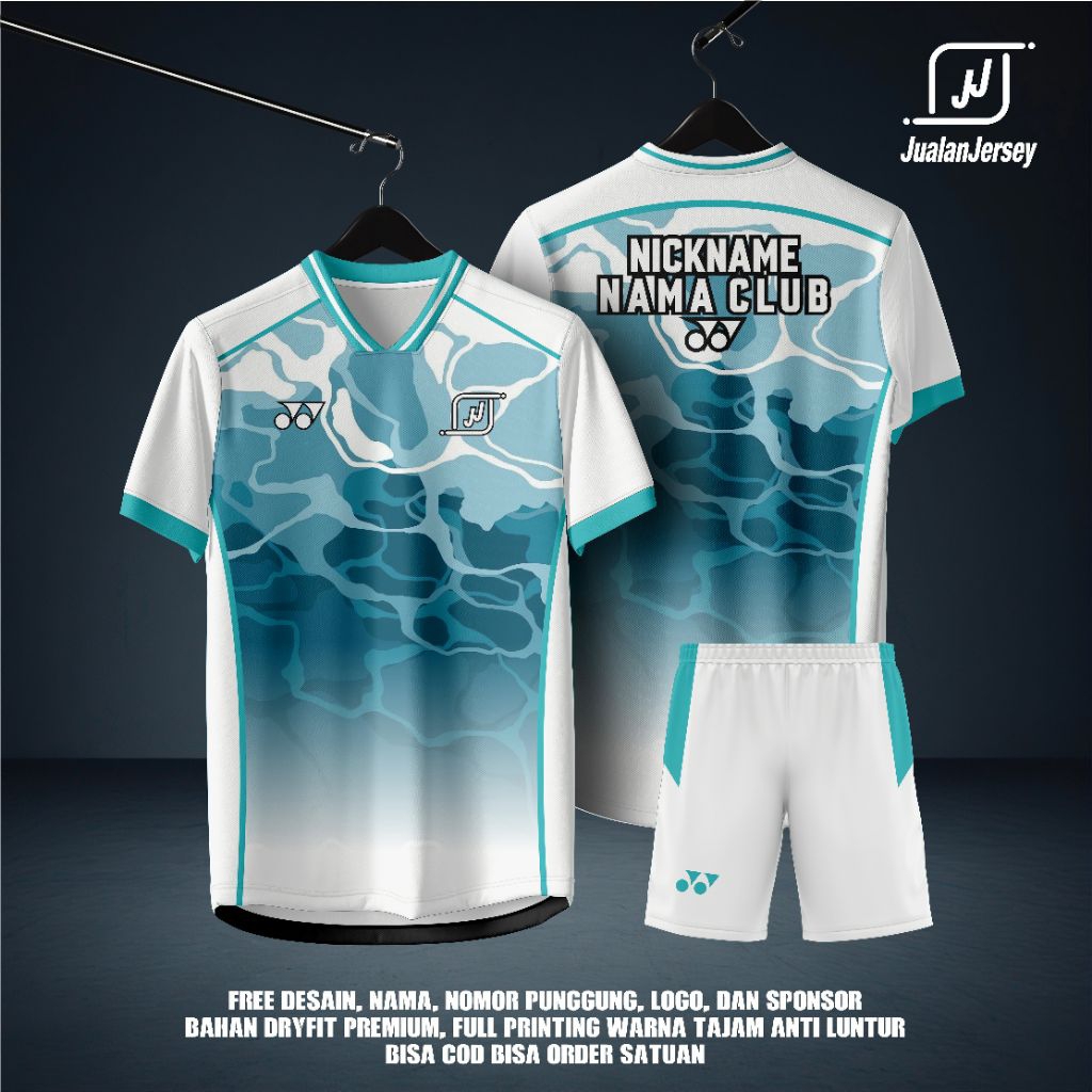 Jersey Kaos Sport Badminton Custom ( Free Custom Design-Nama-Club )