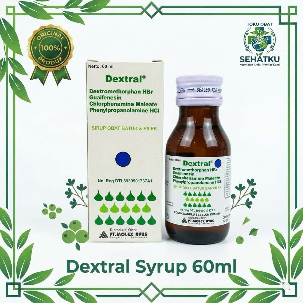 Dextral Sirup 60ml - Obat Batuk Aman & Reaksi Cepat BPOM
