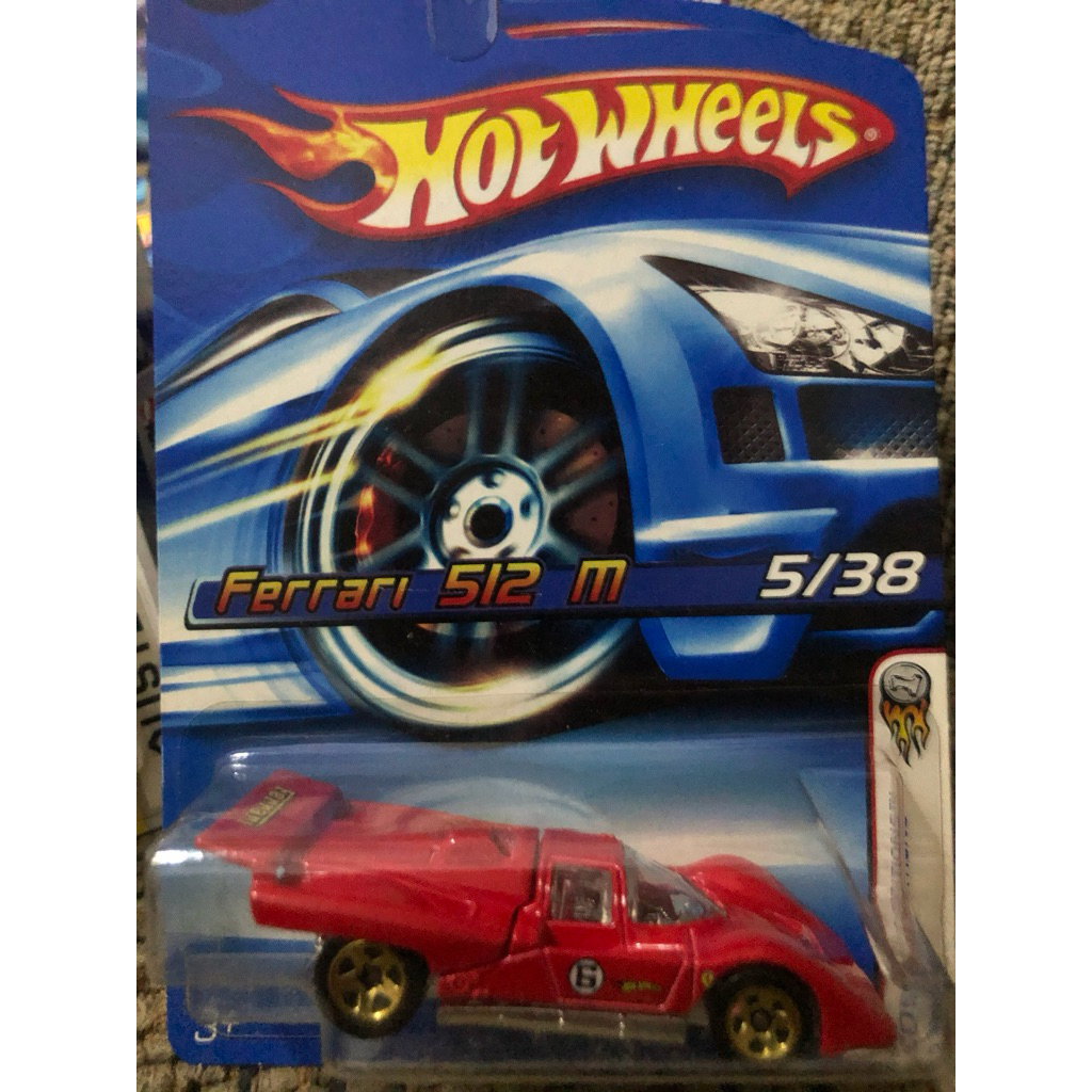Hotwheels Ferrari 512M merah