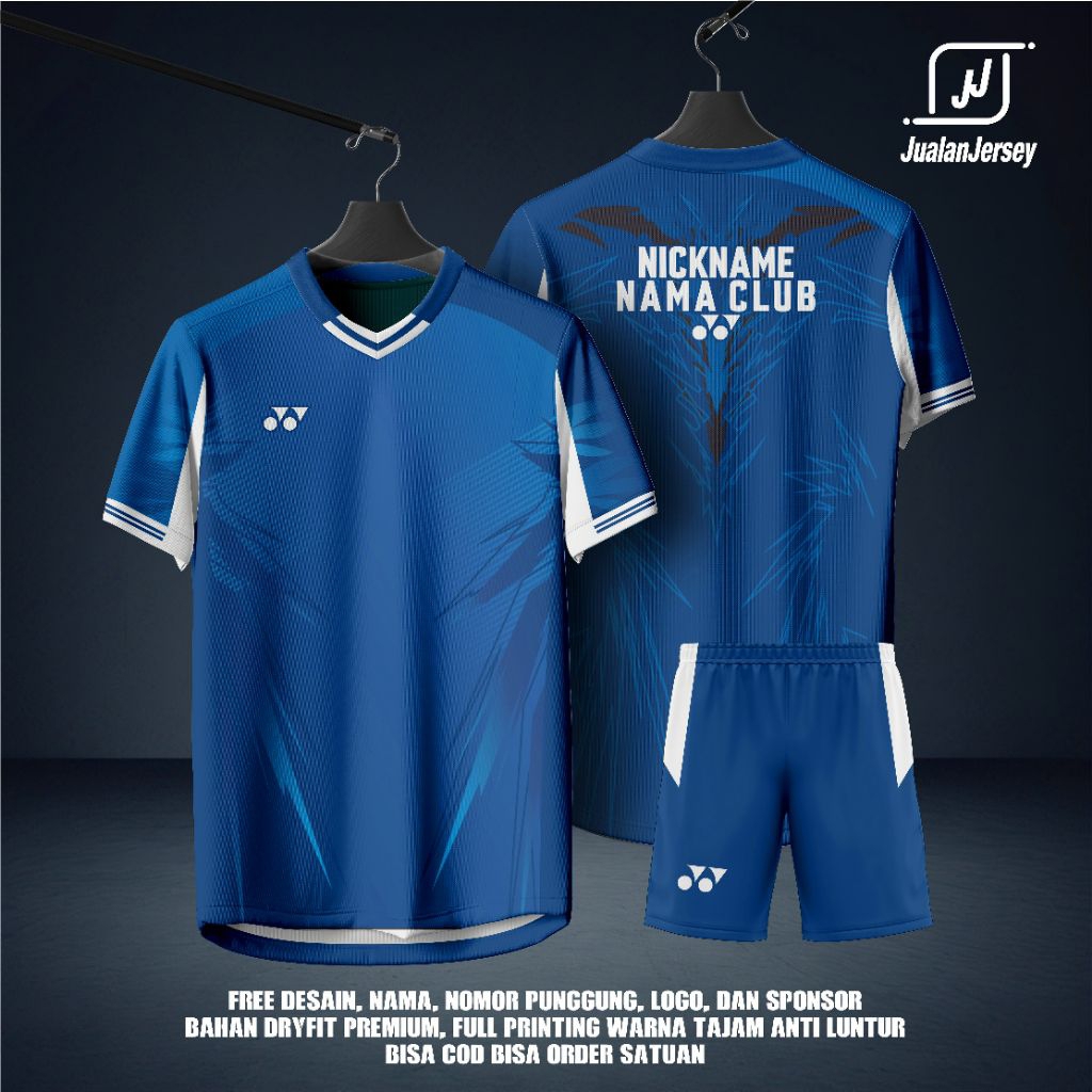 Jersey Kaos Sport Badminton Custom ( Free Custom Design-Nama-Club )