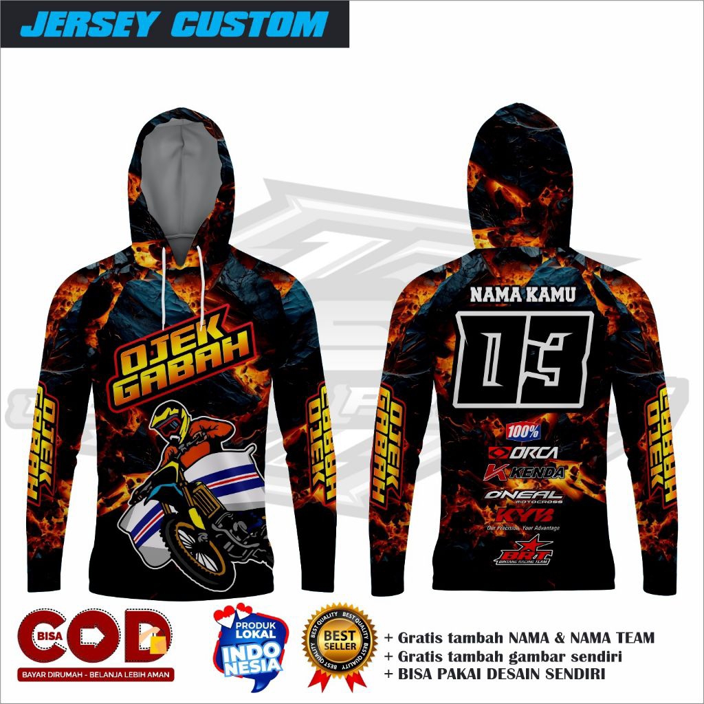 Jersey ojek gabah/Jersey ojek gabah custom/Jersey ojek gabah terbaru/Jersey ojek gabah lengan panjan