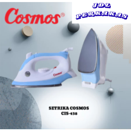 PROMO MURAH SETRIKA COSMOS CIS 438 GOSOKAN STAINLESS STEEL STENLIS ANTI LENGGKET
