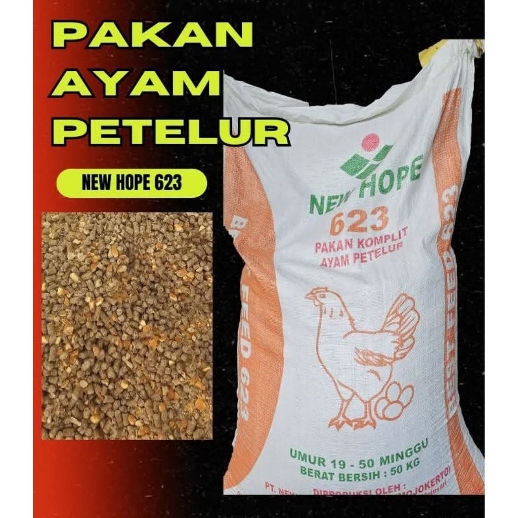 New Hope 623 pur pakan ayam petelur