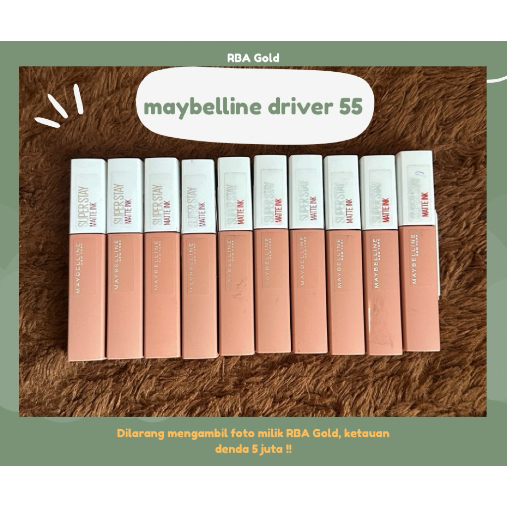 MAYBELLINE LIPSTICK SUPERSTAY DRIVER 55 ORIGINAL UK