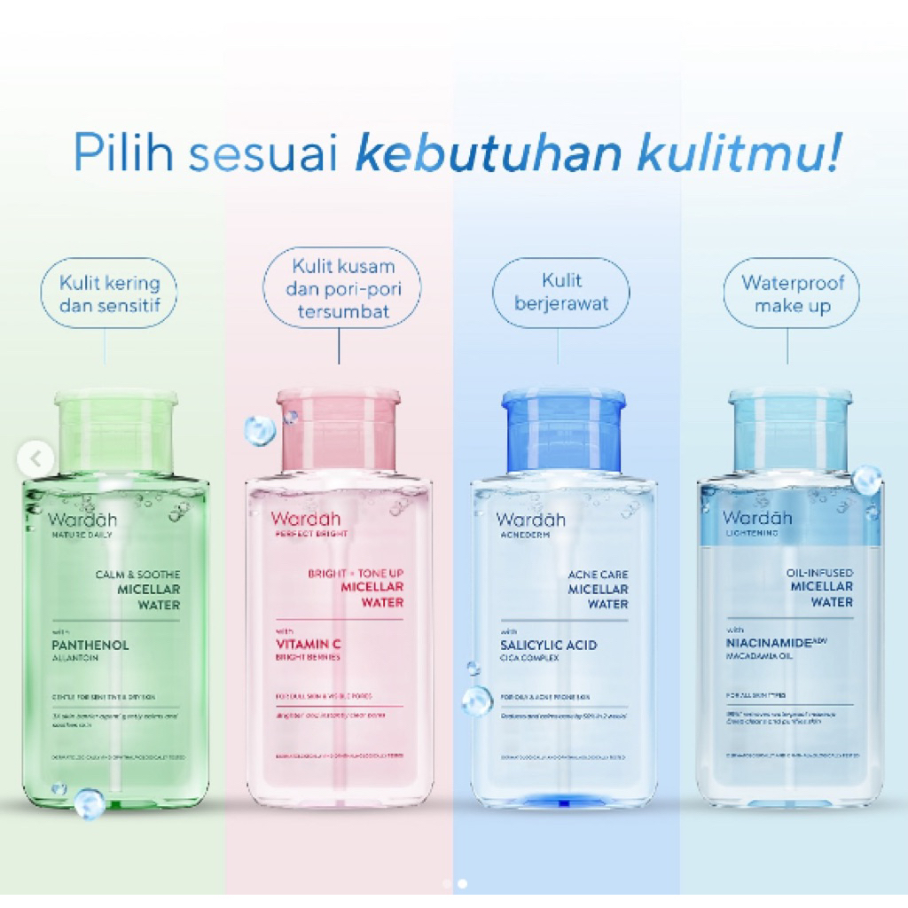 Wardah micellar water 100ml - wardah micellar water