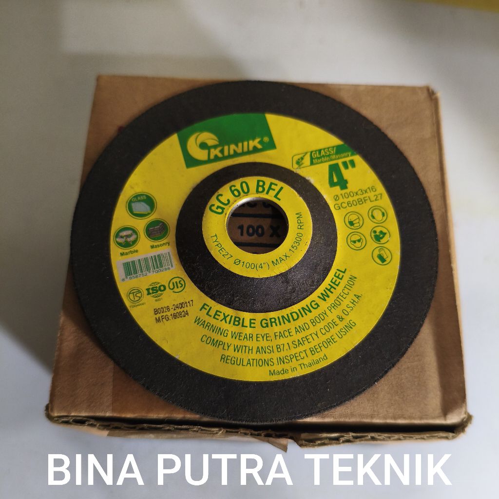 MATA BATU GERINDA FLEXIBLE UNTUK KERAMIK MEREK KINIK GC 60 BFL