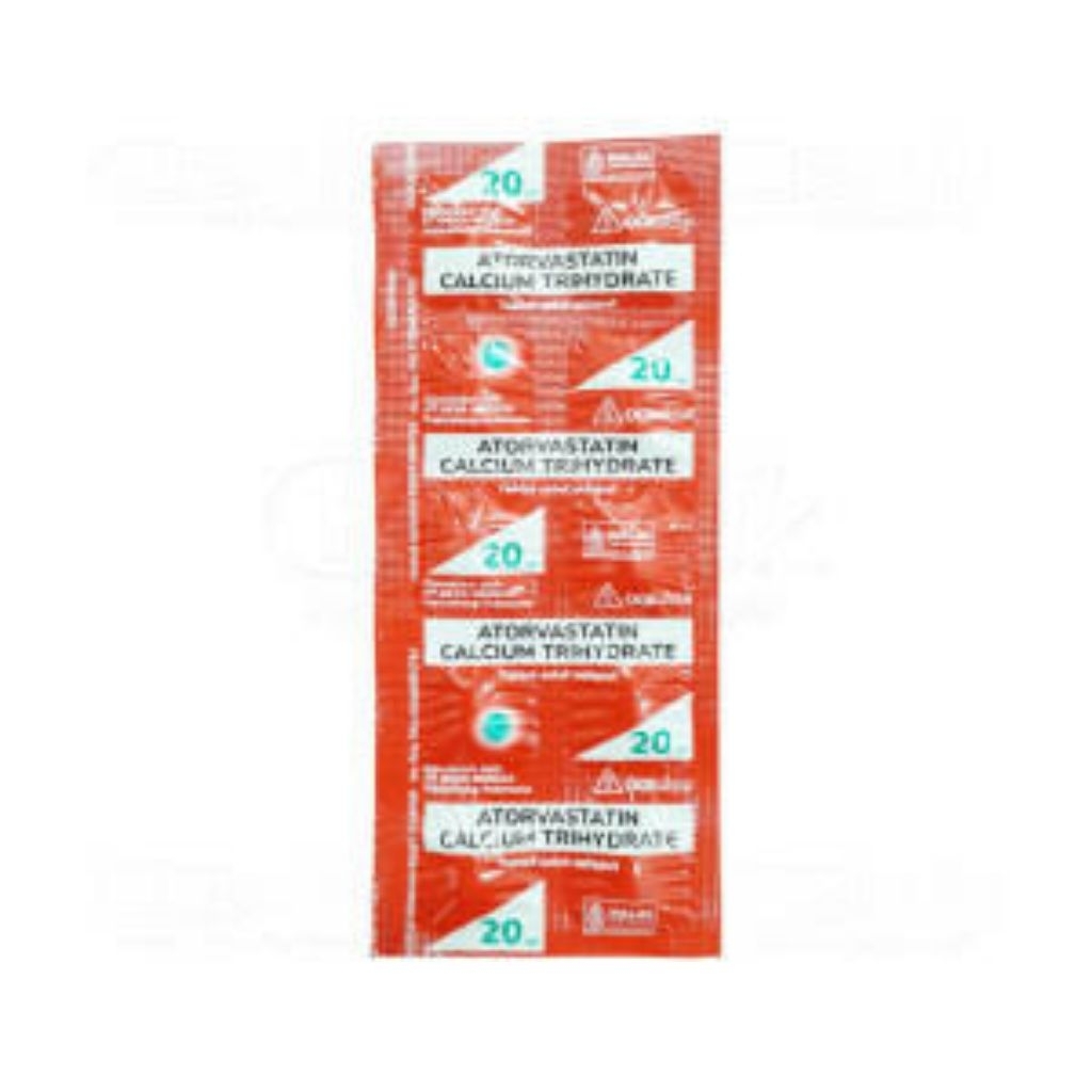 Ready terlaris dan original || vitamin atorvastatin 20 mg perlembar 10 tab
