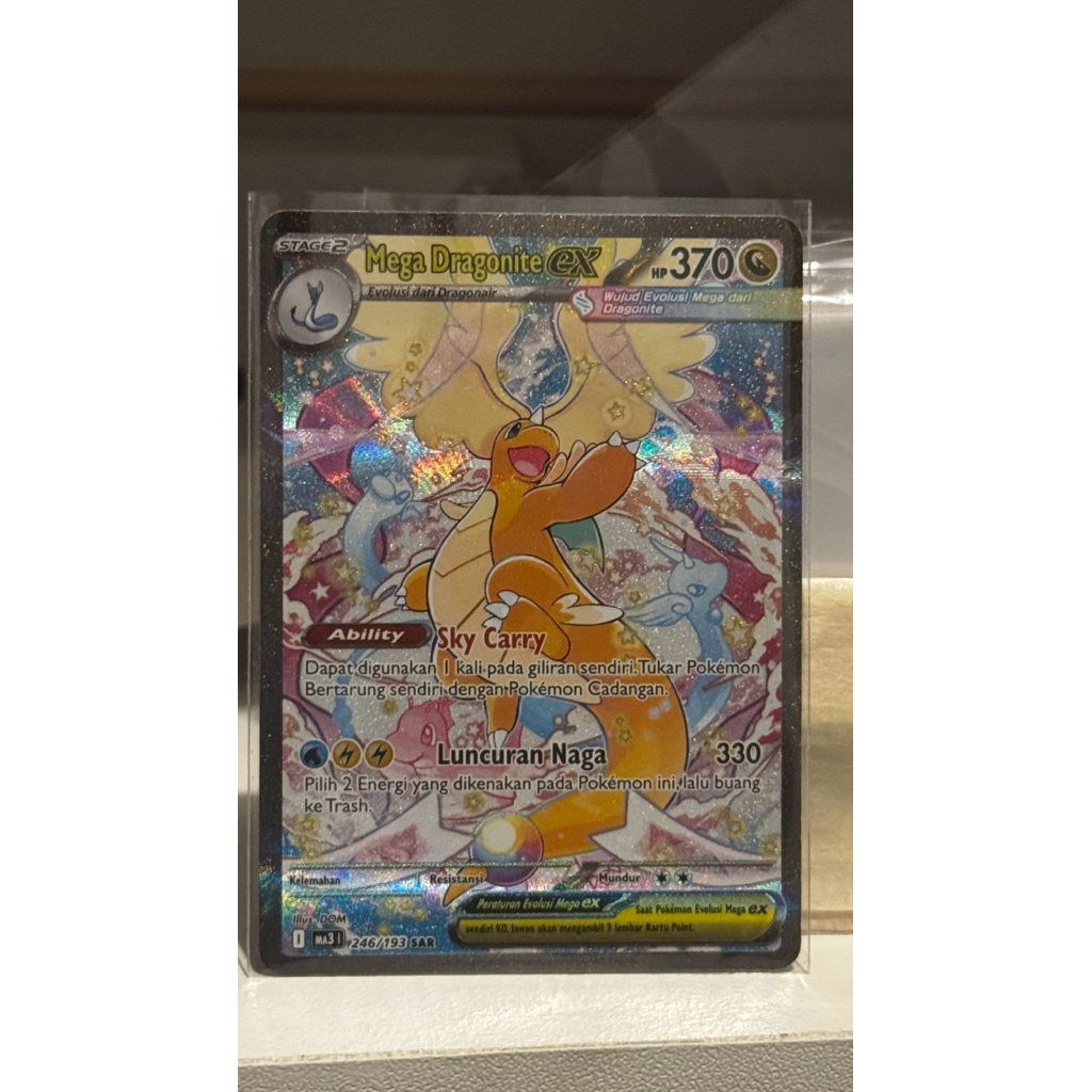 Mega Dragonite ex SAR Evolusi Mega Impian ex MA3 Pokemon TCG Indonesia