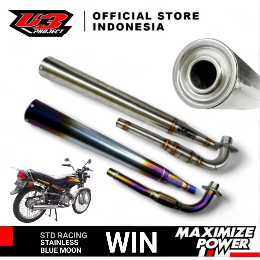 Knalpot Honda Win100 Original Standar Racing