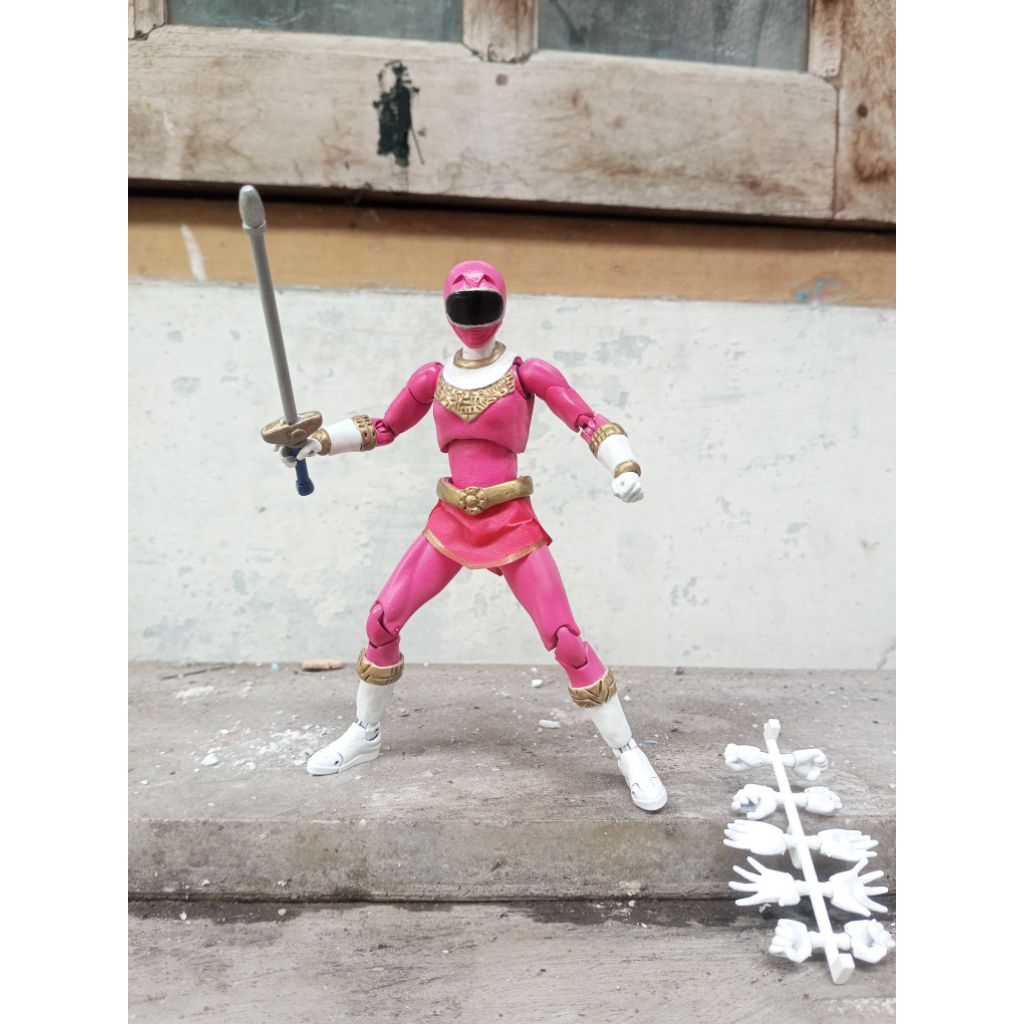 custom action figure shf zeorangers zeo pink # super Sentai ohranger lightning collection Gundam meg
