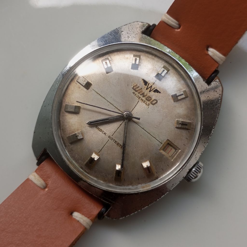 jam tangan vintage wingo jadul manual winding
