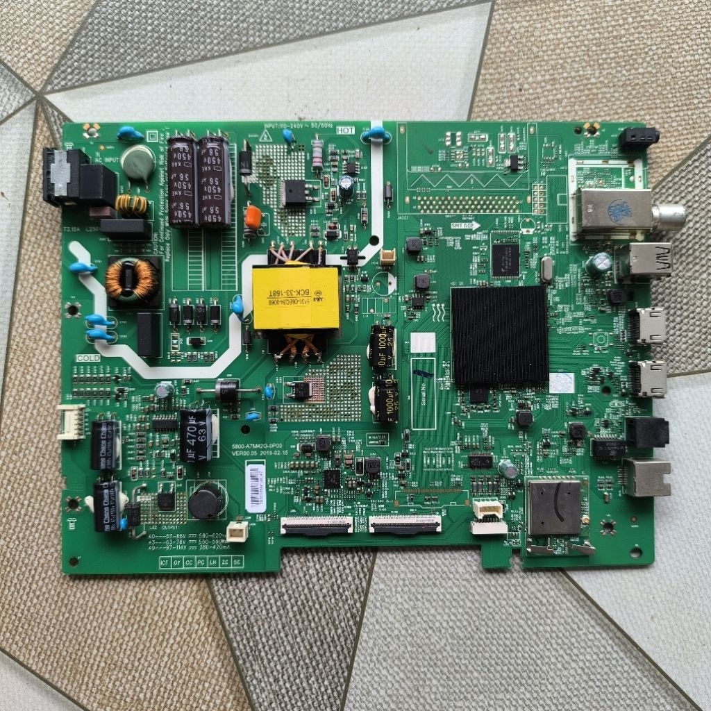 mb ori mainboard led tv COOCAA 43TB7000