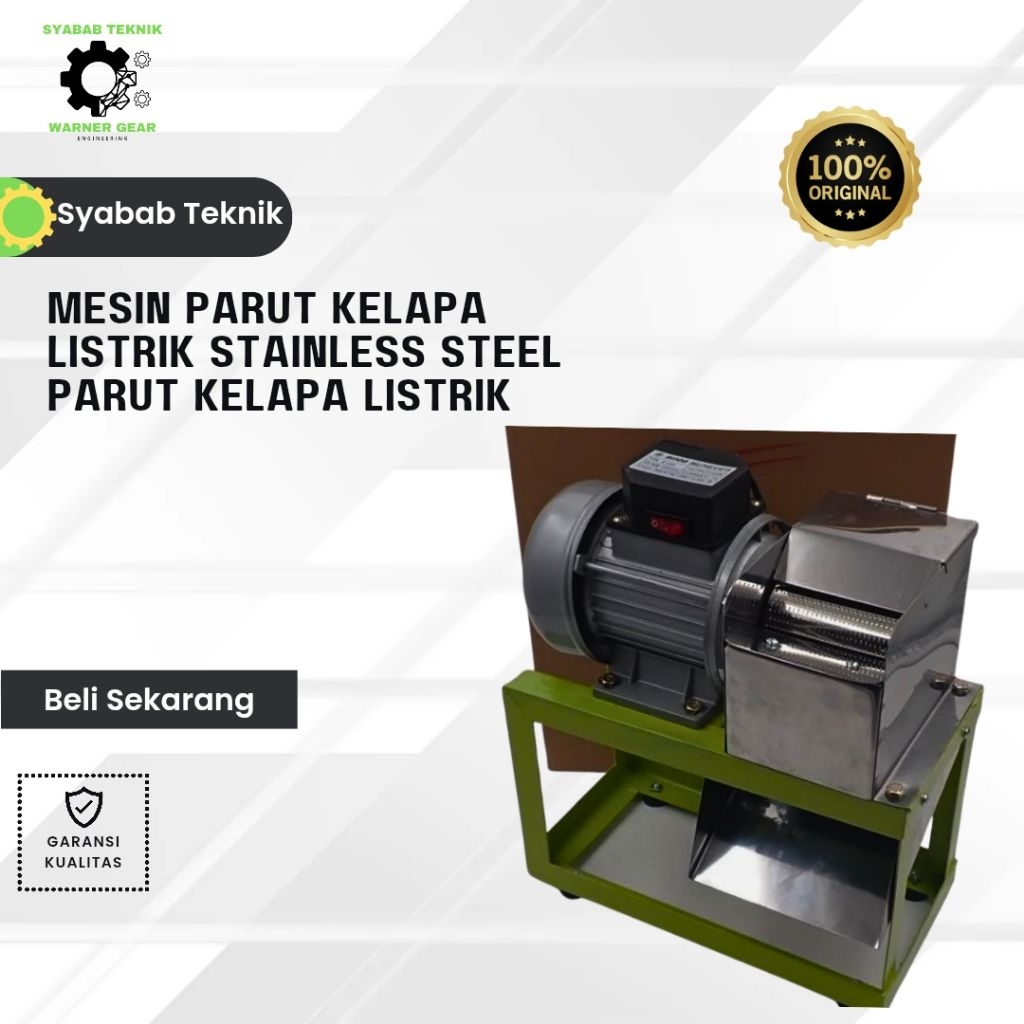 MESIN PARUT KELAPA LISTRIK STAINLESS STEEL PARUT KELAPA LISTRIK