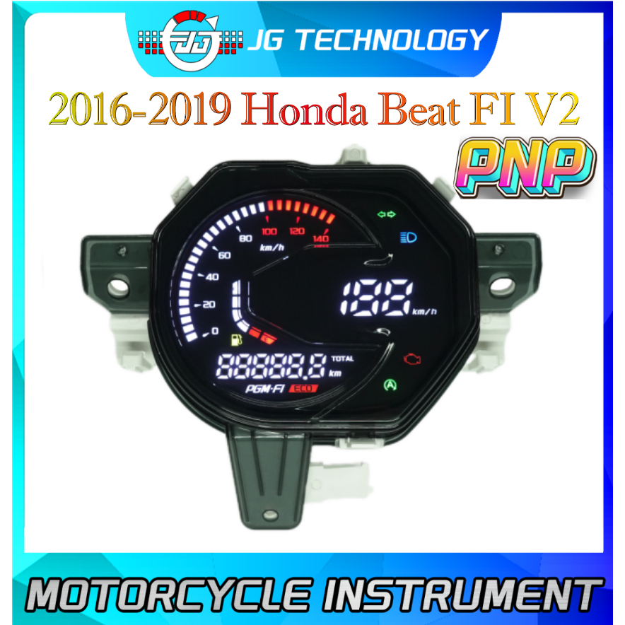 Digital Dashboard Speedometer LED Digital Tachometer for Honda beat v2 2016-2019