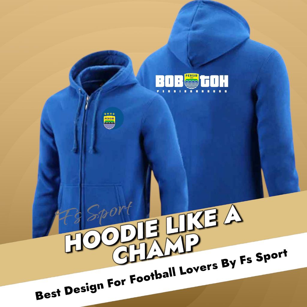 Sweater Hoodie Zipper Persib Bandung