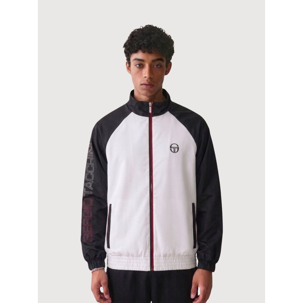 Sergio Tacchini Tracksuit Jacket In White / Black