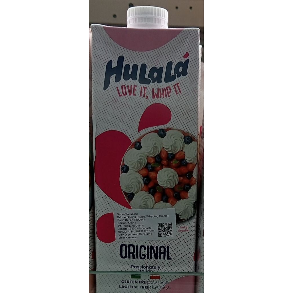 Hulala Dairy Whip it  1 Liter