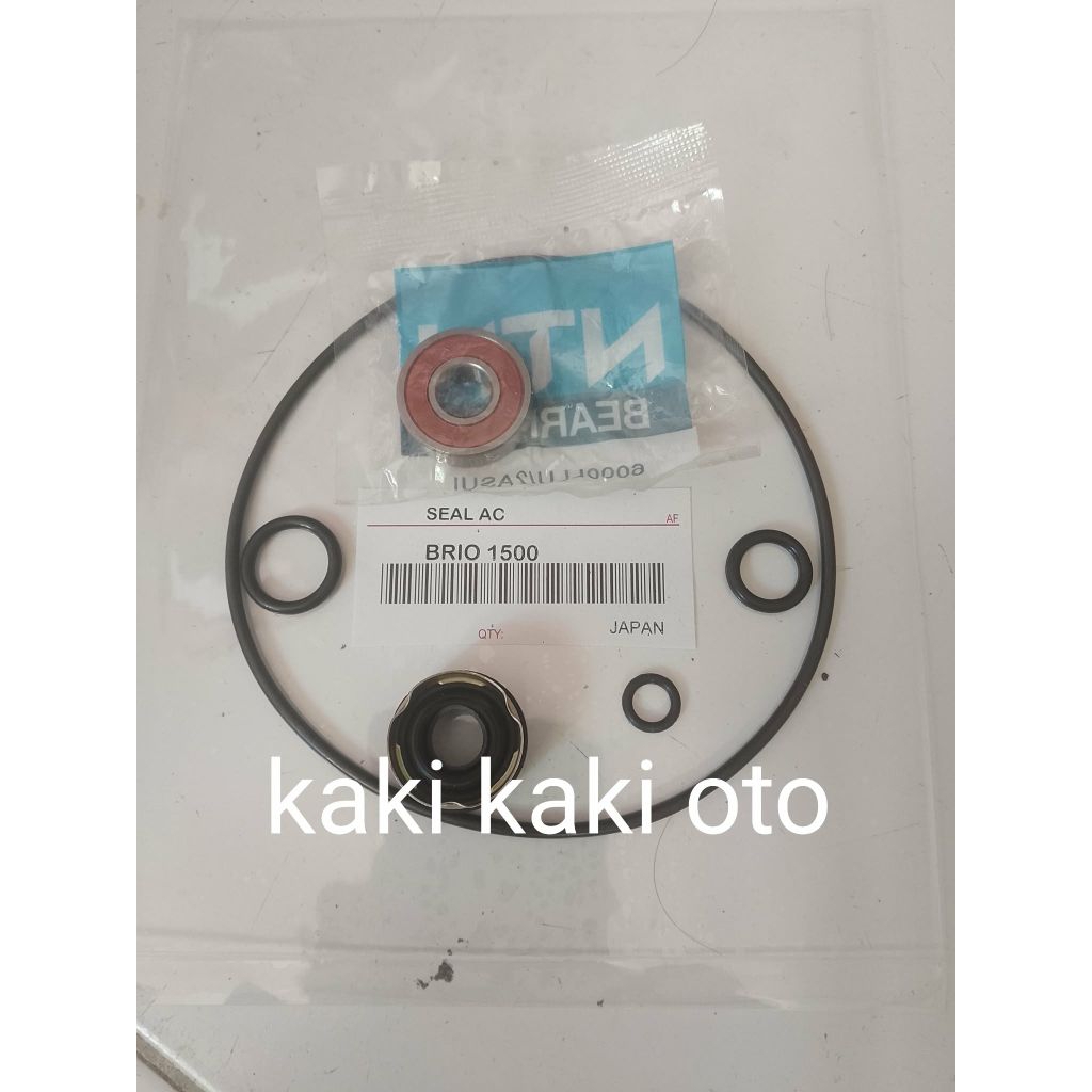 Shaft seal shaft lip seal kompresor AC compresor ac lengkap brio 1500 1.5cc