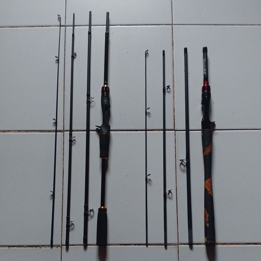 Joran travel rod sambung 4 Casting