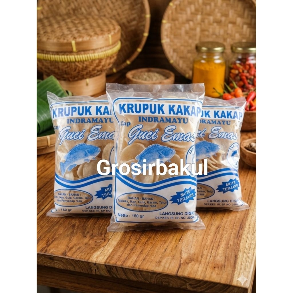 Kerupuk Mentah Ikan kakap Guci emas