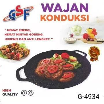 GSF wajan konduksi panggangan 34 cm 38 cm