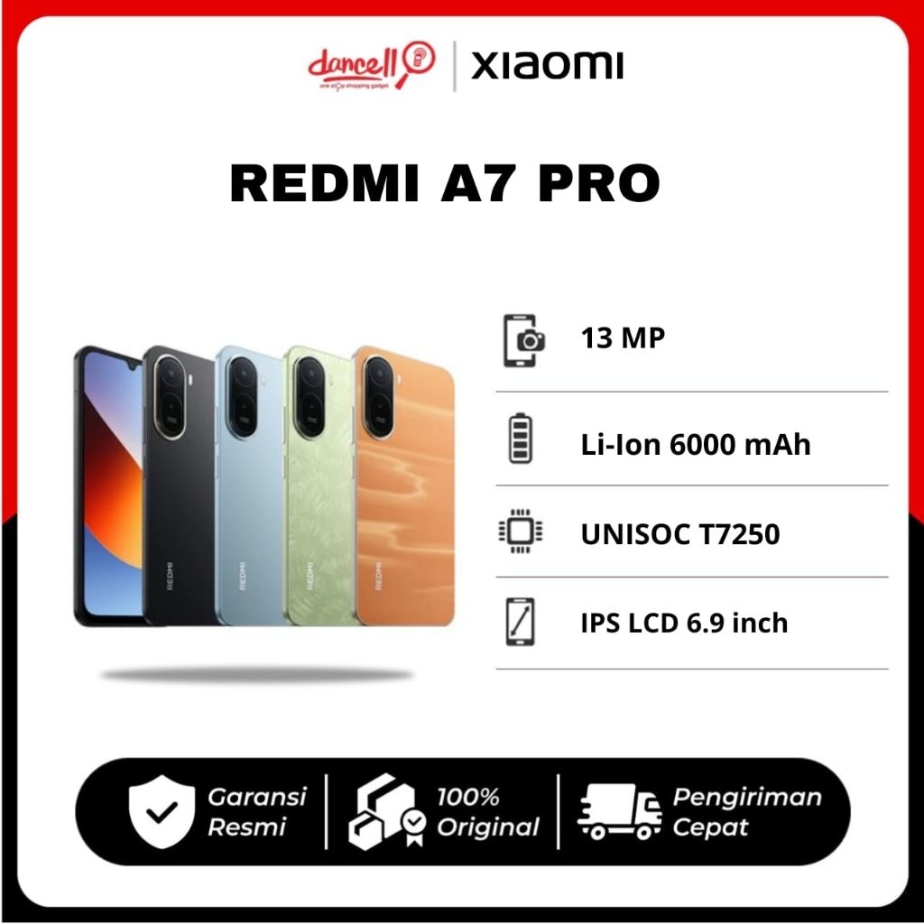 Redmi A7 Pro Resmi - HP 1 Jutaan, Baterai 2 Hari, Layar Lega