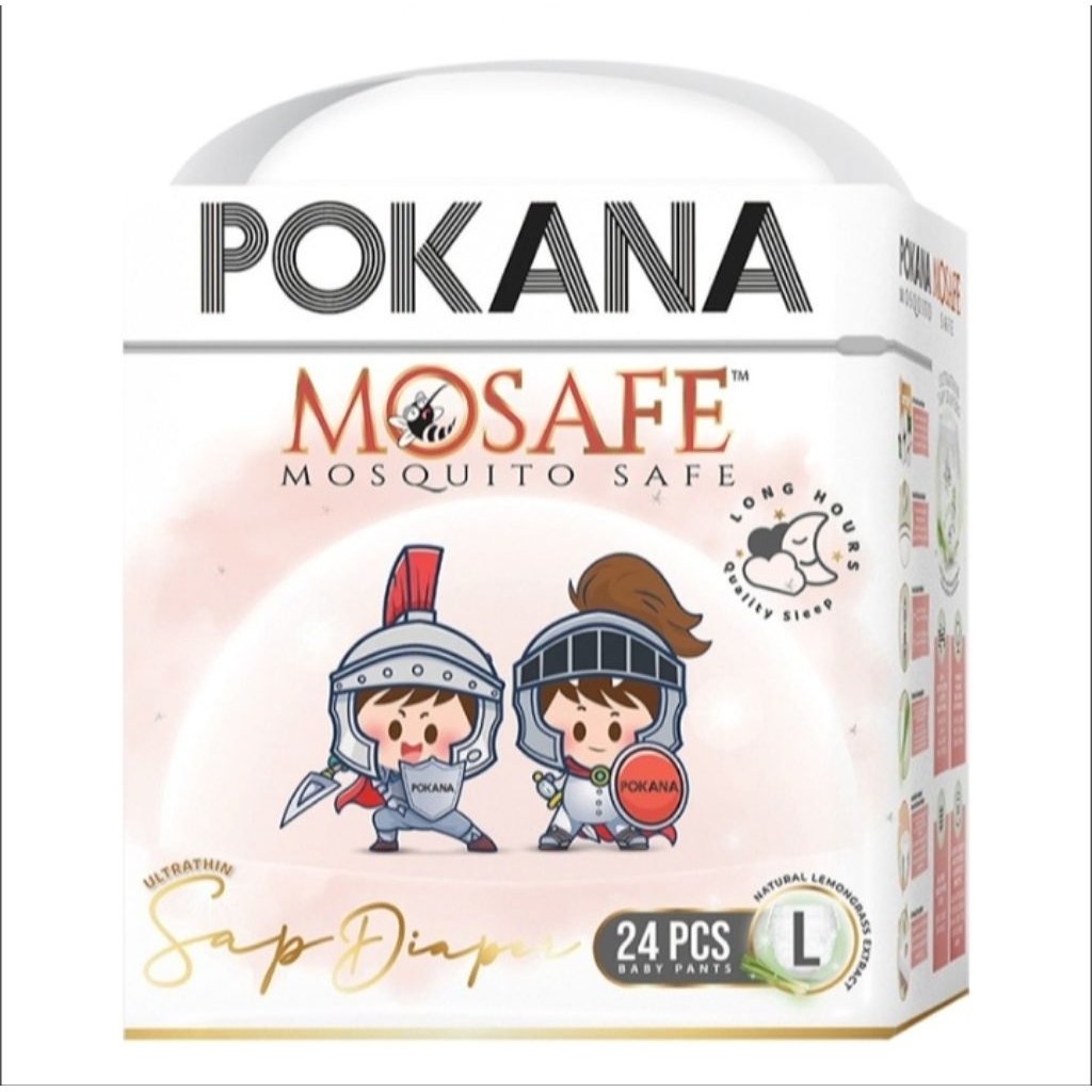 Pokana Mosafe anti nyamuk popok celana L24