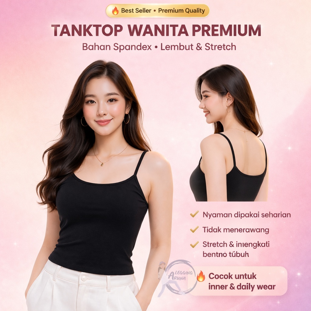 tank top tali kecil | tangtop wanita sexy | bahan kaos free ongkir