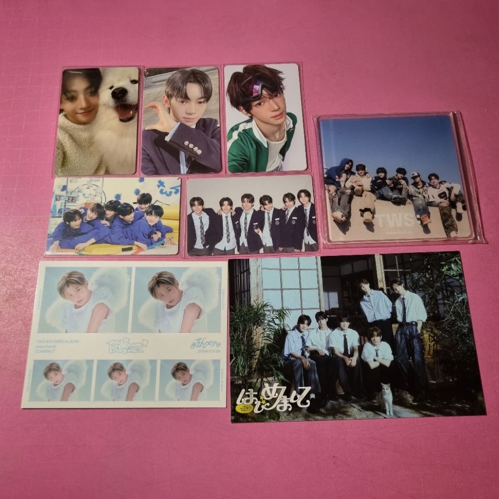 PHOTOCARD OFFICIAL TWS SHINYU DOHOON YOUNGJAE HANJIN JIHOON WEVERSE LD POSTCARD GROUP PC SPARKLING B