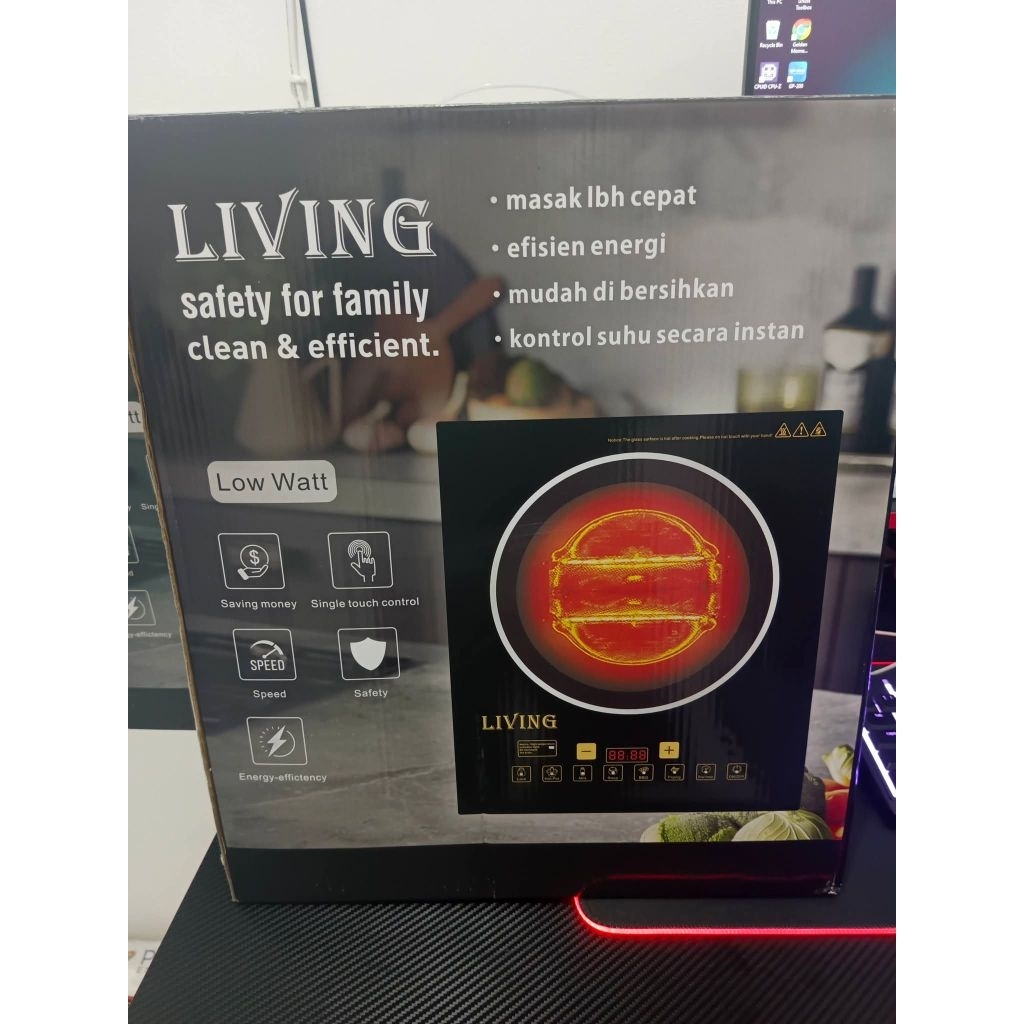 Kompor Listrik Halogen Infrared Induksi merk Living Ite 168
