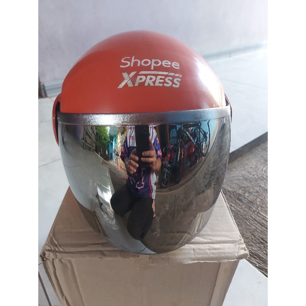 Kaca Helm/Visor Helm GM Evo/GM Fighter Original Inko Silver Pelangi