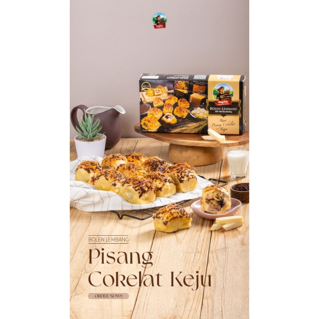Bolen Susu Lembang Pisang Coklat keju 10pcs(Bisa ke luar kota,luar P. Jawa)