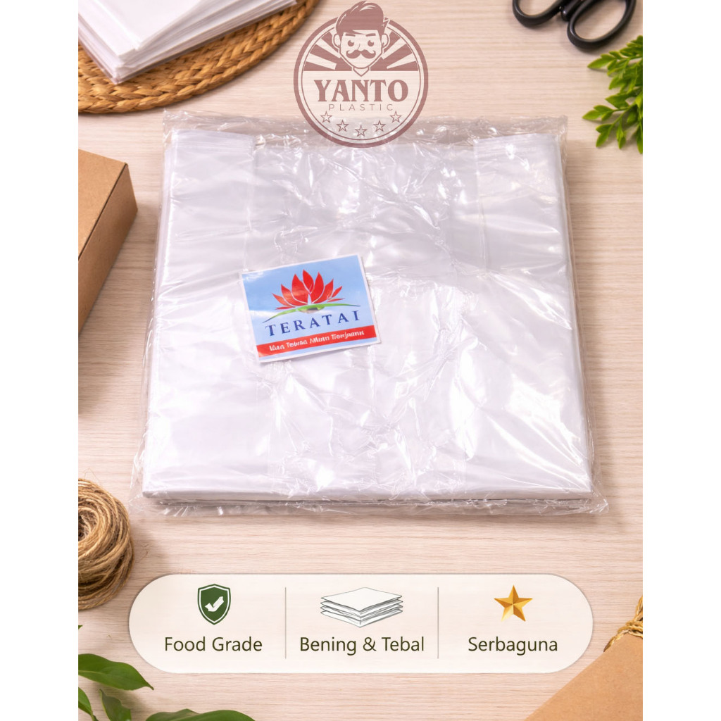 Kresek Pe  Bening Besar / Kantong Plastik Pe Bening Besar/ Kresek Pex Bening Besar 30/35/40