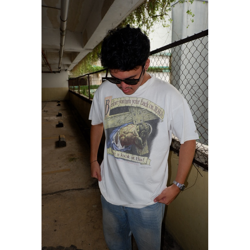 Vintage Jesus Tee Tahun 1993 Delta tag