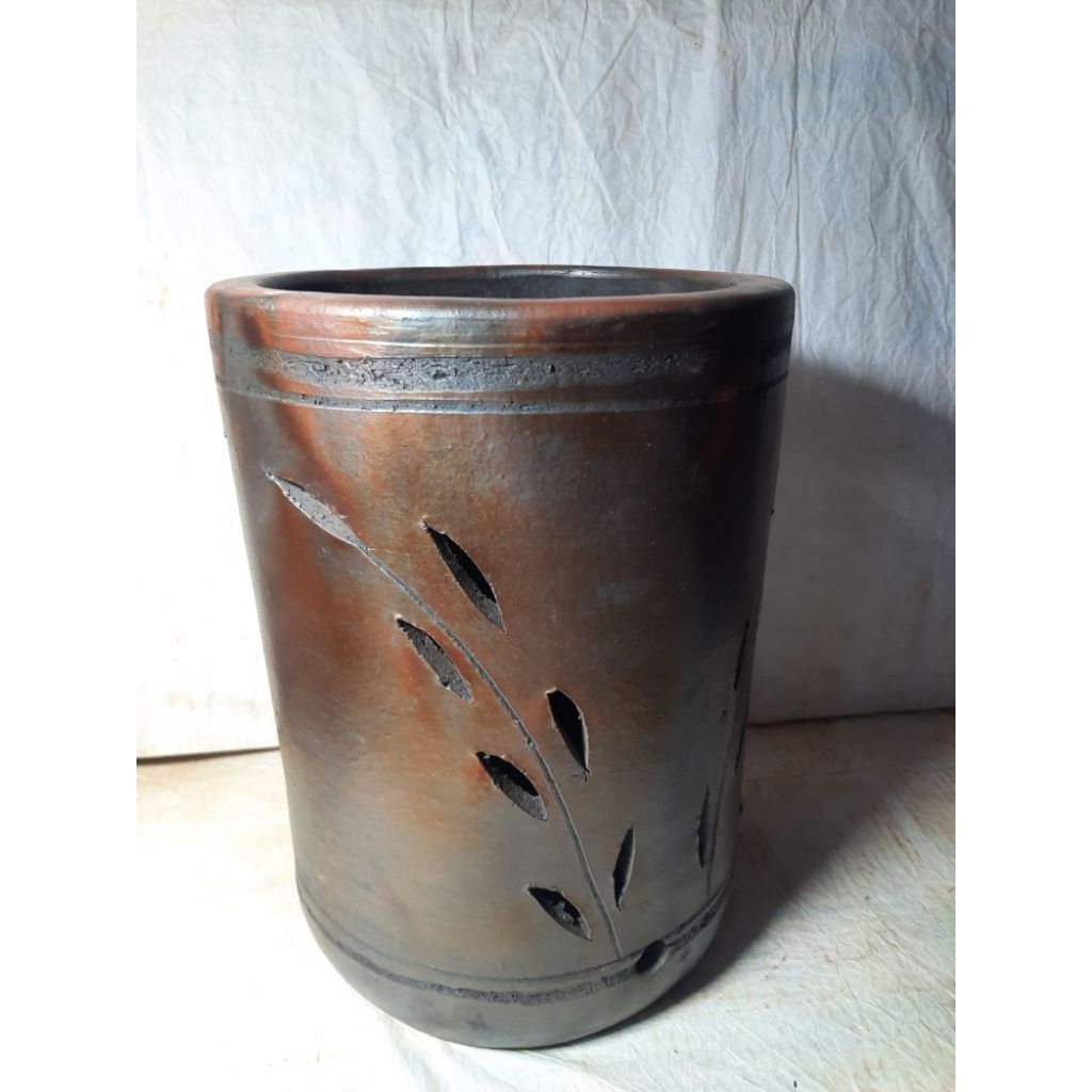 Pot Pring Anggrek Tinggi D22cm | Pot Tanah Liat