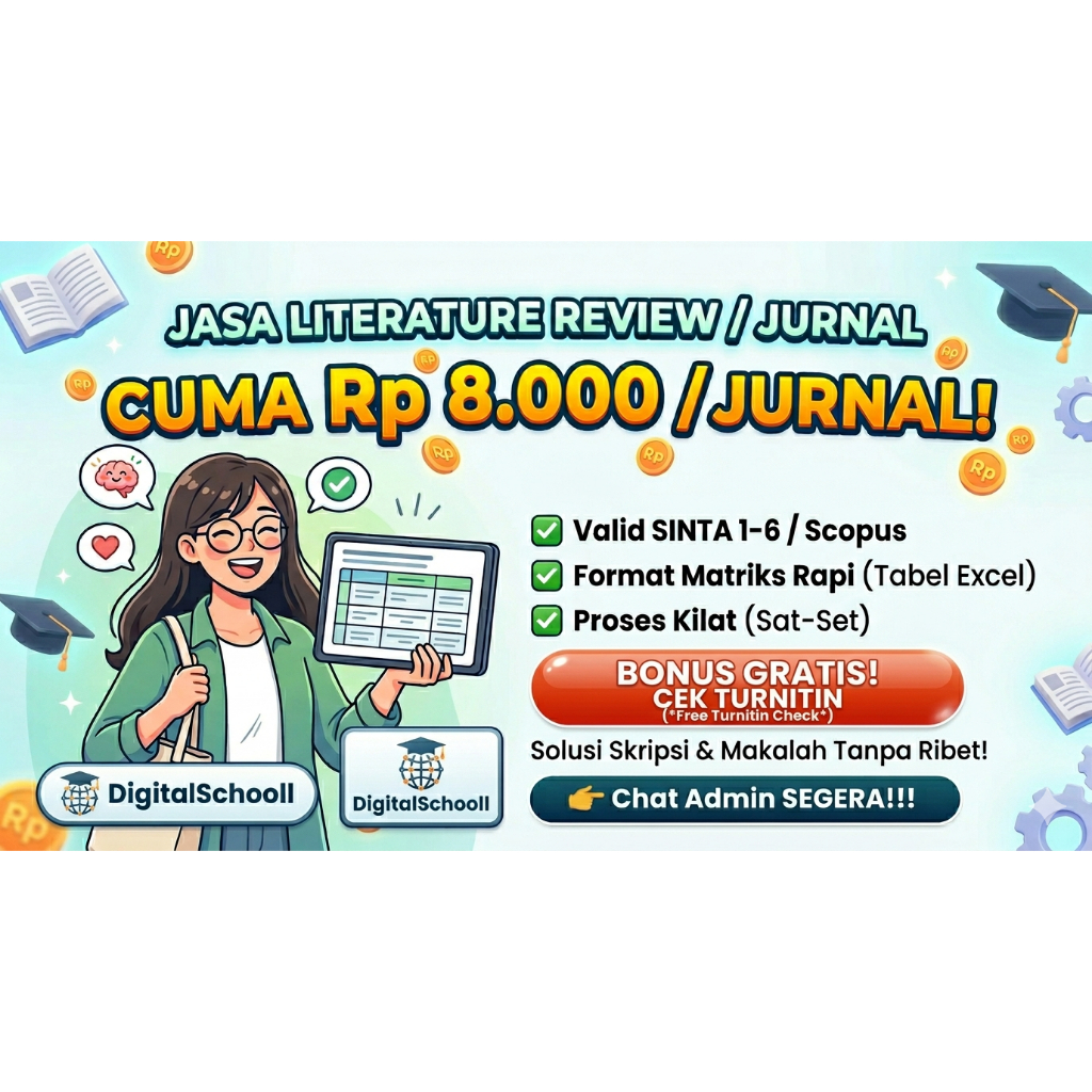 Jasa Literature Review / Matriks Jurnal SINTA & Scopus | Review Bab 2 | FREE Cek Turnitin