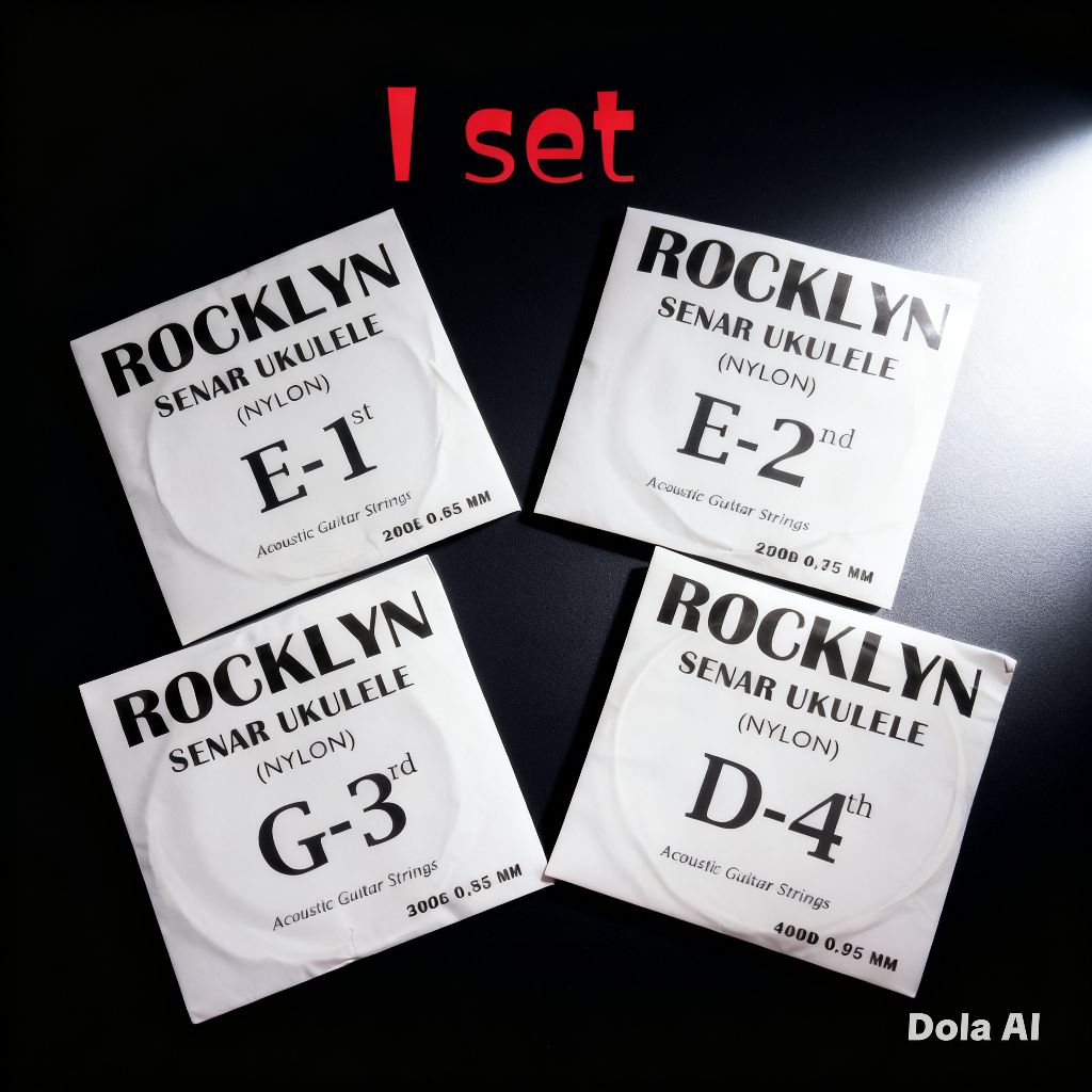 Senar gitar ukulele nylon bening ( clear nylon) 1 set