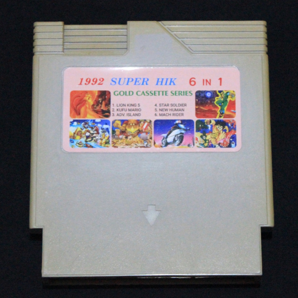 Kaset Nintendo Vcom 6 in 1 Lion King Multi Game 8 Bit 72 Pin Tested Normal Jadul Nostalgia 90an