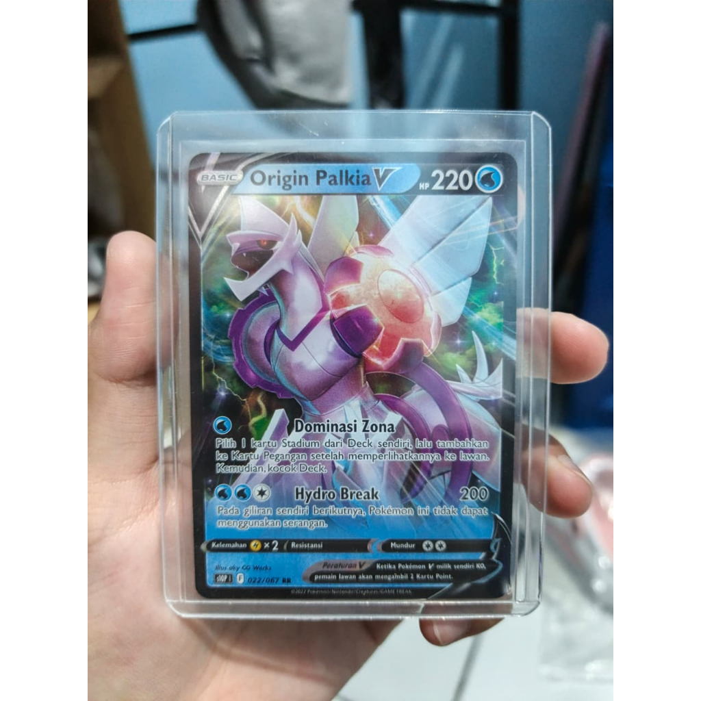 Kartu Pokemon Origin Palkia V RR 022/067 - Ruang-Waktu Terpaut - NM Original