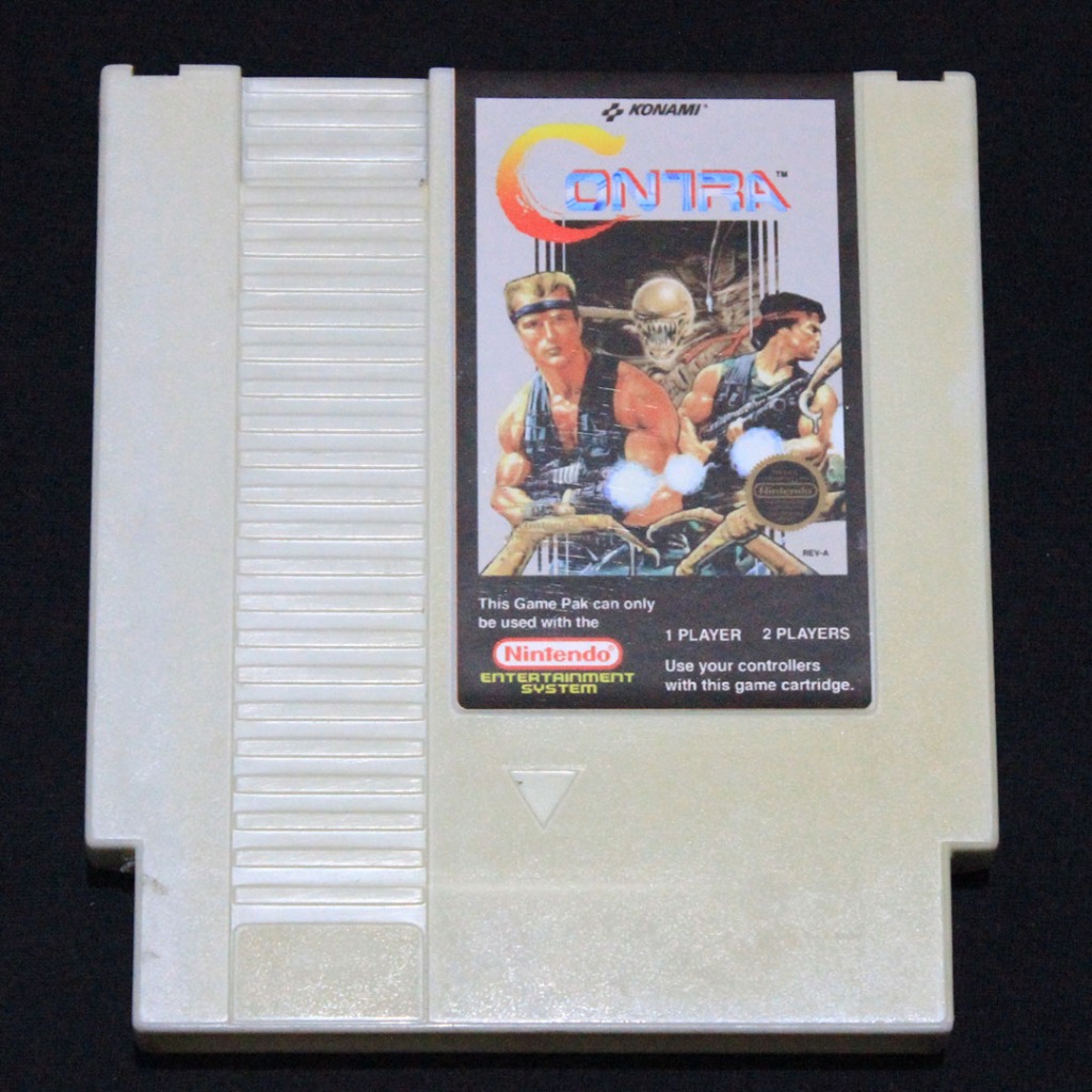 Kaset Nintendo Contra USA NES 8 Bit 72 Pin Tested Normal Game Jadul Nostalgia 90an C