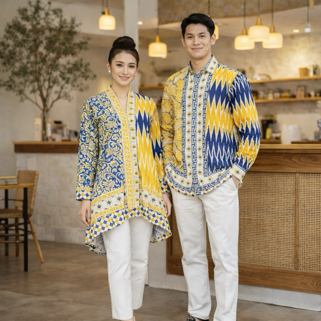 TUNIK BATIK IWAN TIRTA KUNING