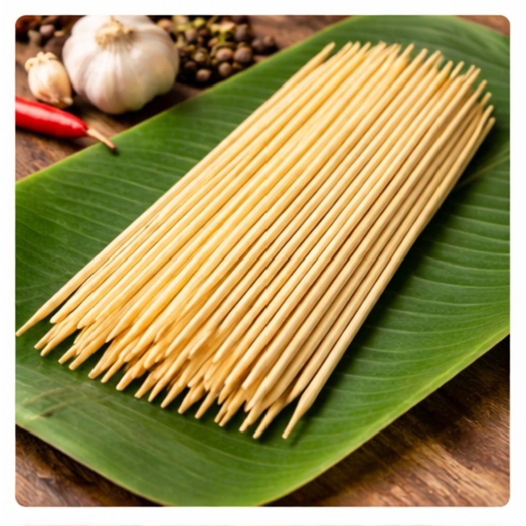 Tusuk Sate Bambu Premium - Kuat & Halus