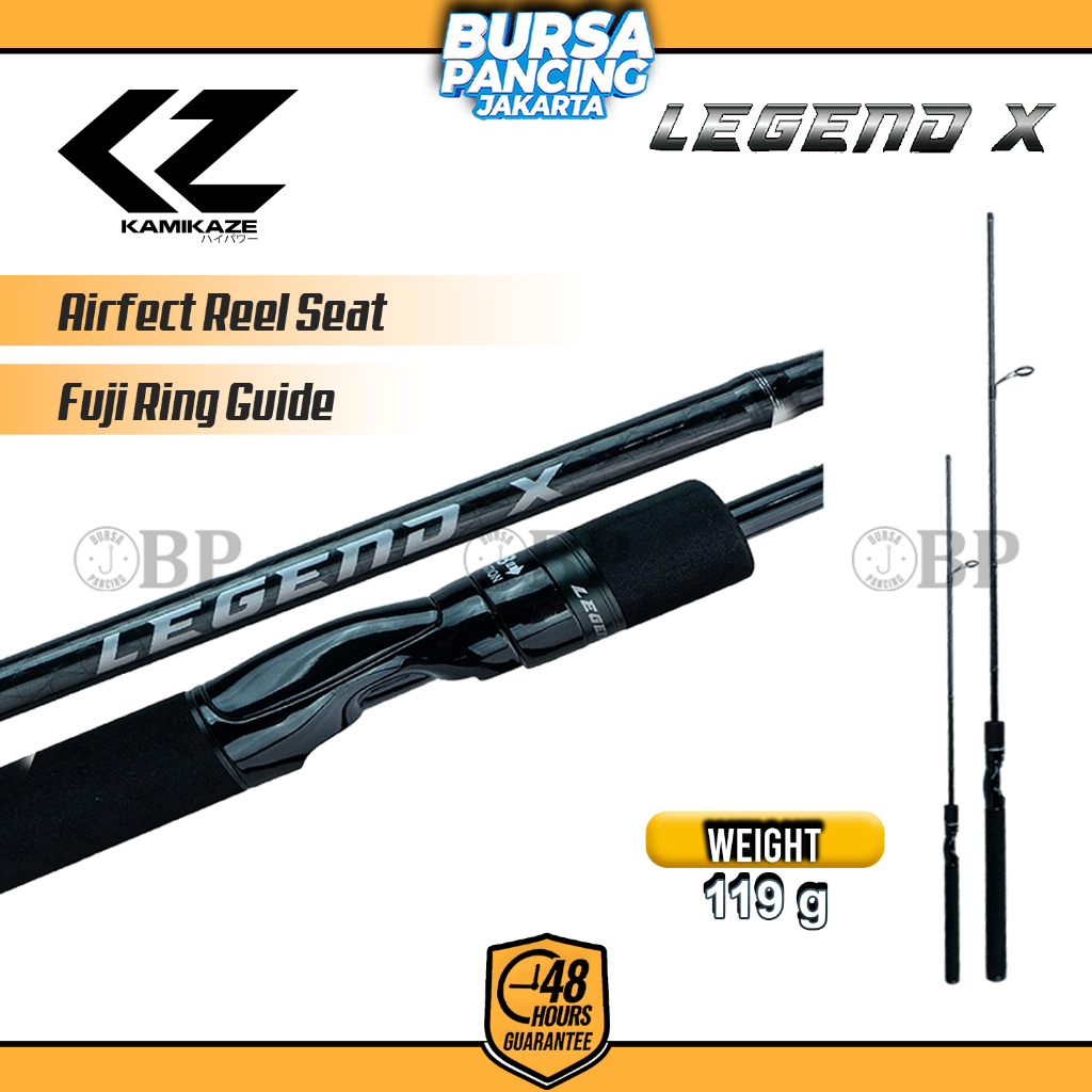 KAMIKAZE Joran Pancing Spinning LEGEND X 180CM Mid Joint X50 Carbon Blank CTXC D-X Full Fuji