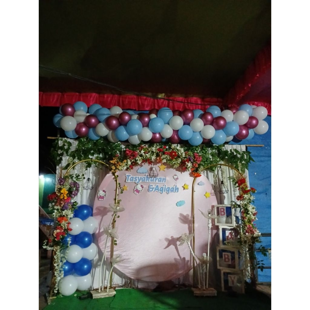 dekorasi tasyakuran aqiqah