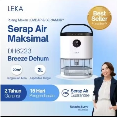 Dehumidifier LEKA DH6223 Breeze Dehum alat penyerap kelembaban
