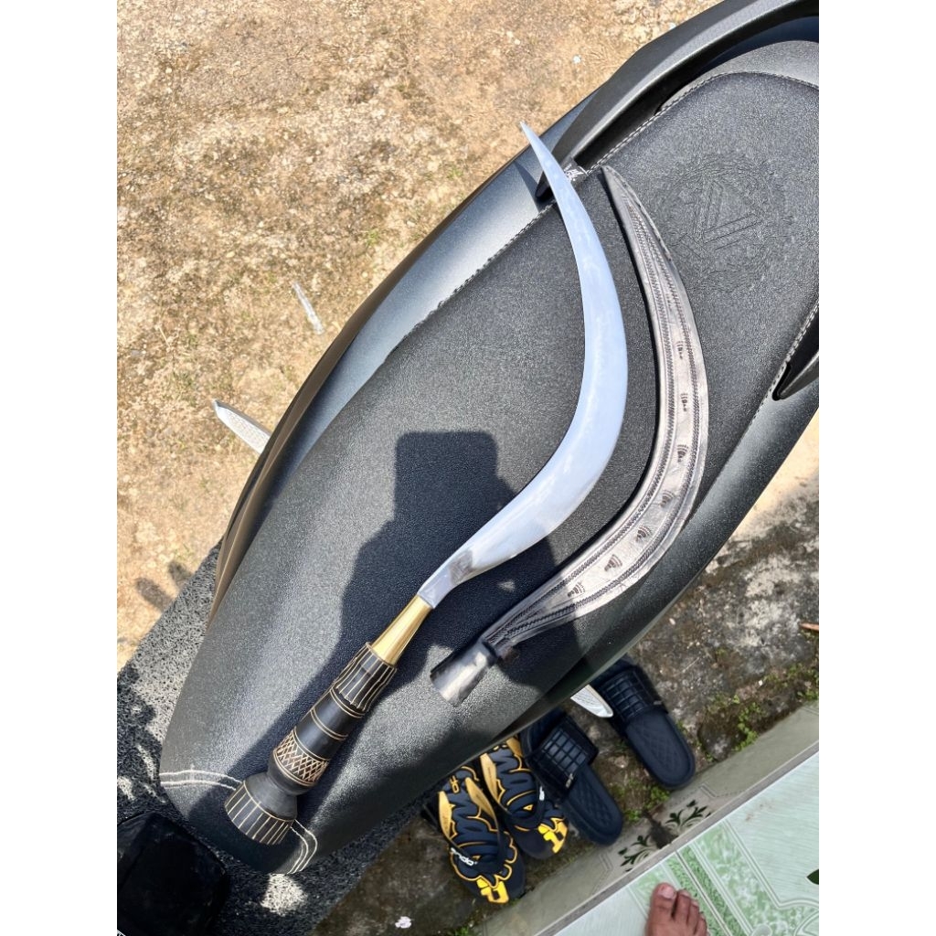 Arit alat pertanian bahan Stainless steel (baja tahan karat) ori madura alat kebun rumput ranting