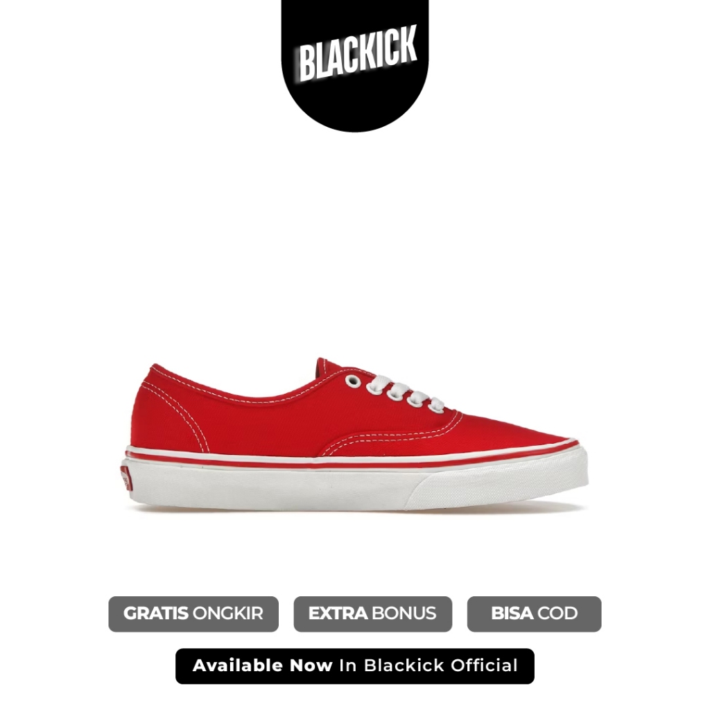 Authentic Classic Red Chilli Sepatu Vans Original